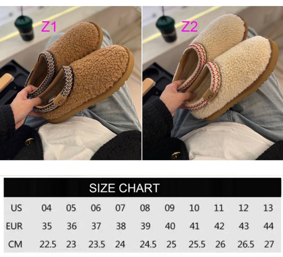 Fuzzy U Adult Slide-On