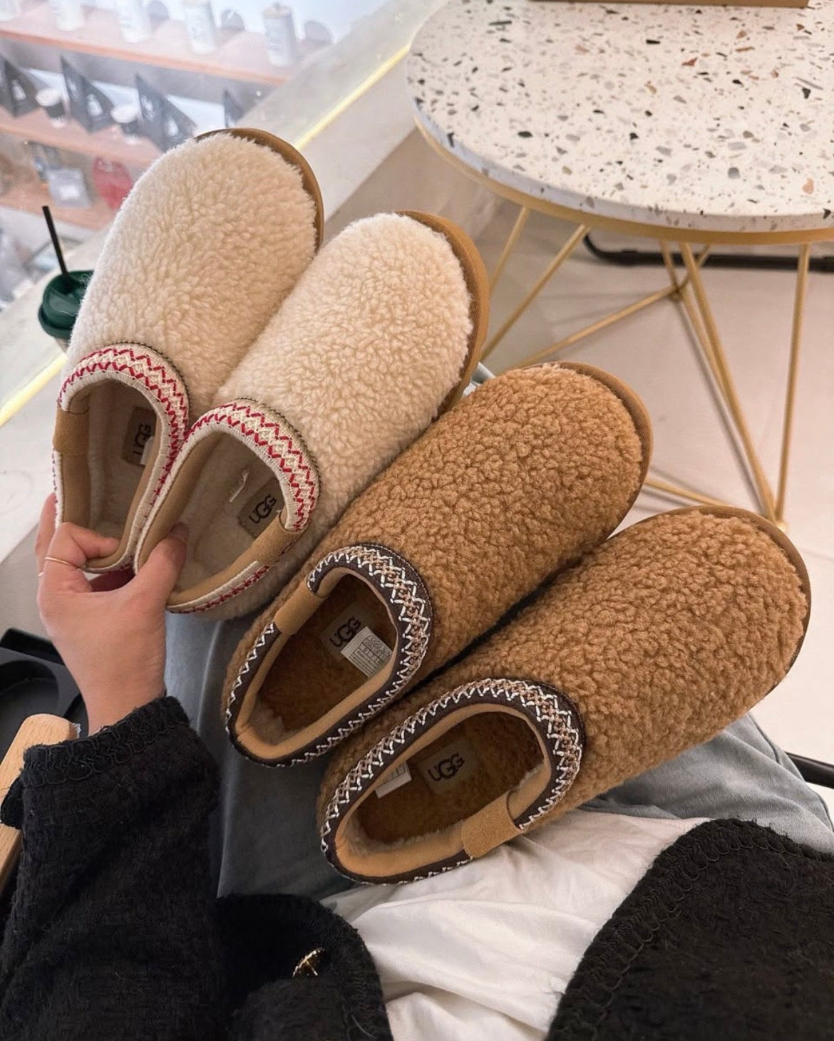 Fuzzy U Adult Slide-On