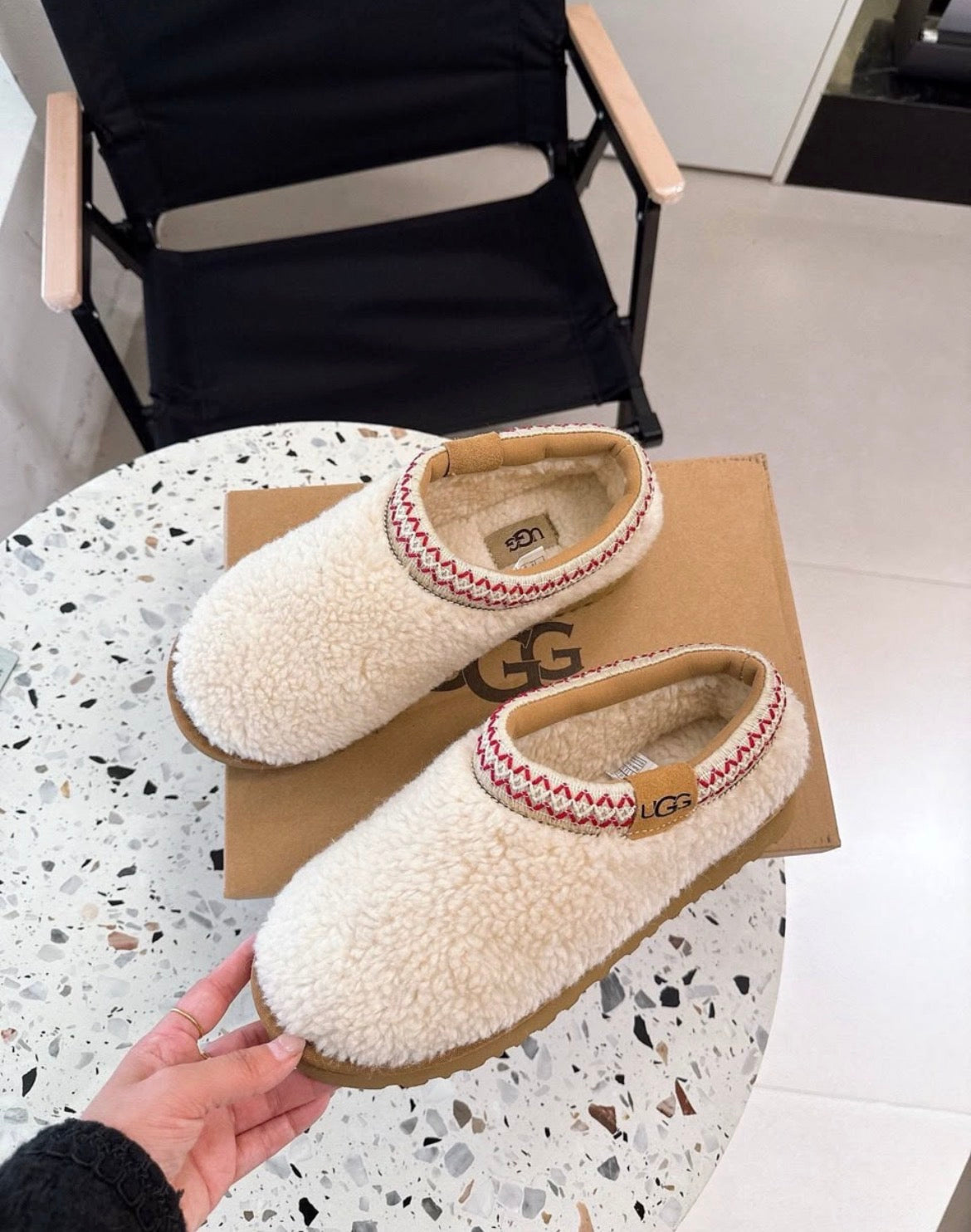 Fuzzy U Adult Slide-On